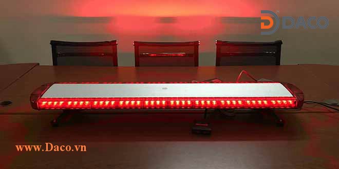 TBD-8400H-RR Đèn hộp dài xe ưu tiên LED, Đỏ-Đỏ, Sáng nhấp nháy, 12VDC, dài 120x26x13cm