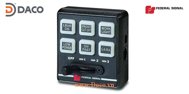 Six-Button Controller Bộ điều khiển chế độ đèn 6 nút nhấn Lightbar Federal Signal