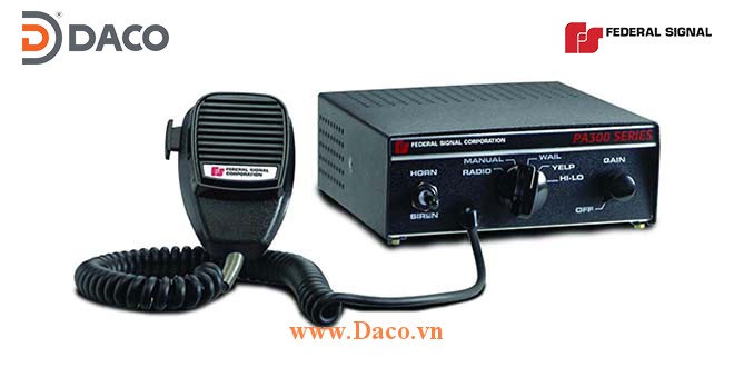 PA-300 Bộ tạo tín hiệu còi hú Siren Amplifier Federal Signal Công suất 100/200W, 12/24VDC