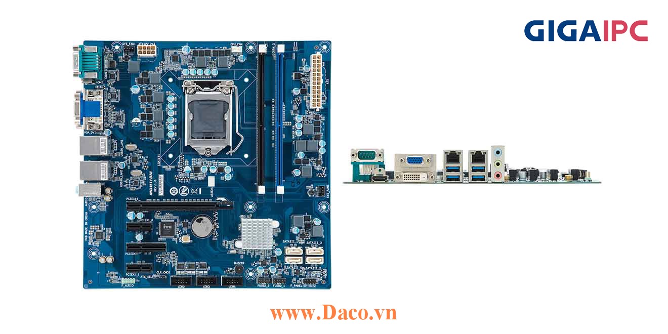 uATX-H110A Main máy tính công nghiệp Intel® Core™ Processor thế hệ 6th, 7th, 2xDDR4 RAM, PCIe Slot, 2xGbE LAN, 4xCOM, 6xUSB, 4xSata 6Gb/s