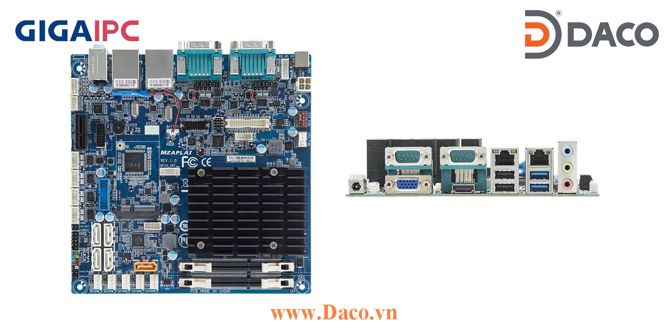 mITX-4205A Main máy tính công nghiệp Intel® J4205 Processor, 2xDDR3L RAM, PCIe Slot, 2xGbE LAN, 6xCOM, 8xUSB, 5xSata 6Gb/s