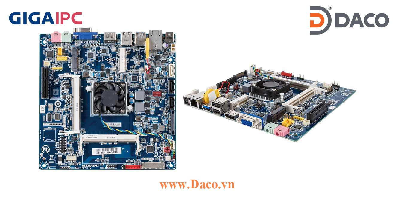 iTXL-1900A Main máy tính công nghiệp Intel® J1900 Processor, 2xDDR3L RAM, PCIe Slot, 1xGbE LAN, 1xCOM, 6xUSB, 2xSata 3Gb/s