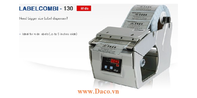 LabelCombi-130 Máy bóc tem nhãn, máy tách tem nhãn tự động kích thước tem nhãn 5~130mm