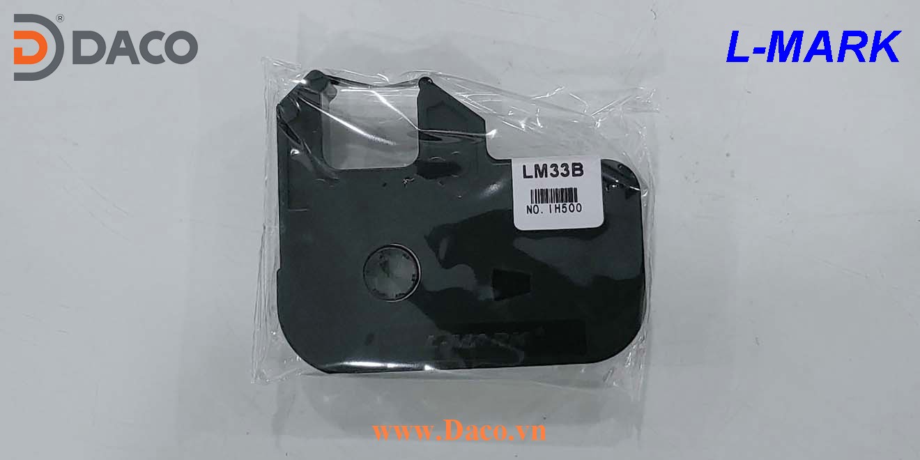 LM33B Hình ảnh thực tế Băng mực máy in ống lồng đầu cốt Lmark LK320, LK330