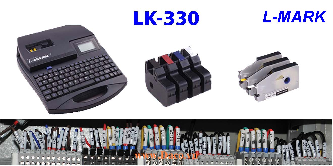 LK330 Máy in ống lồng đầu cốt bàn phím Qwerty kết nối máy tính PC Lmark