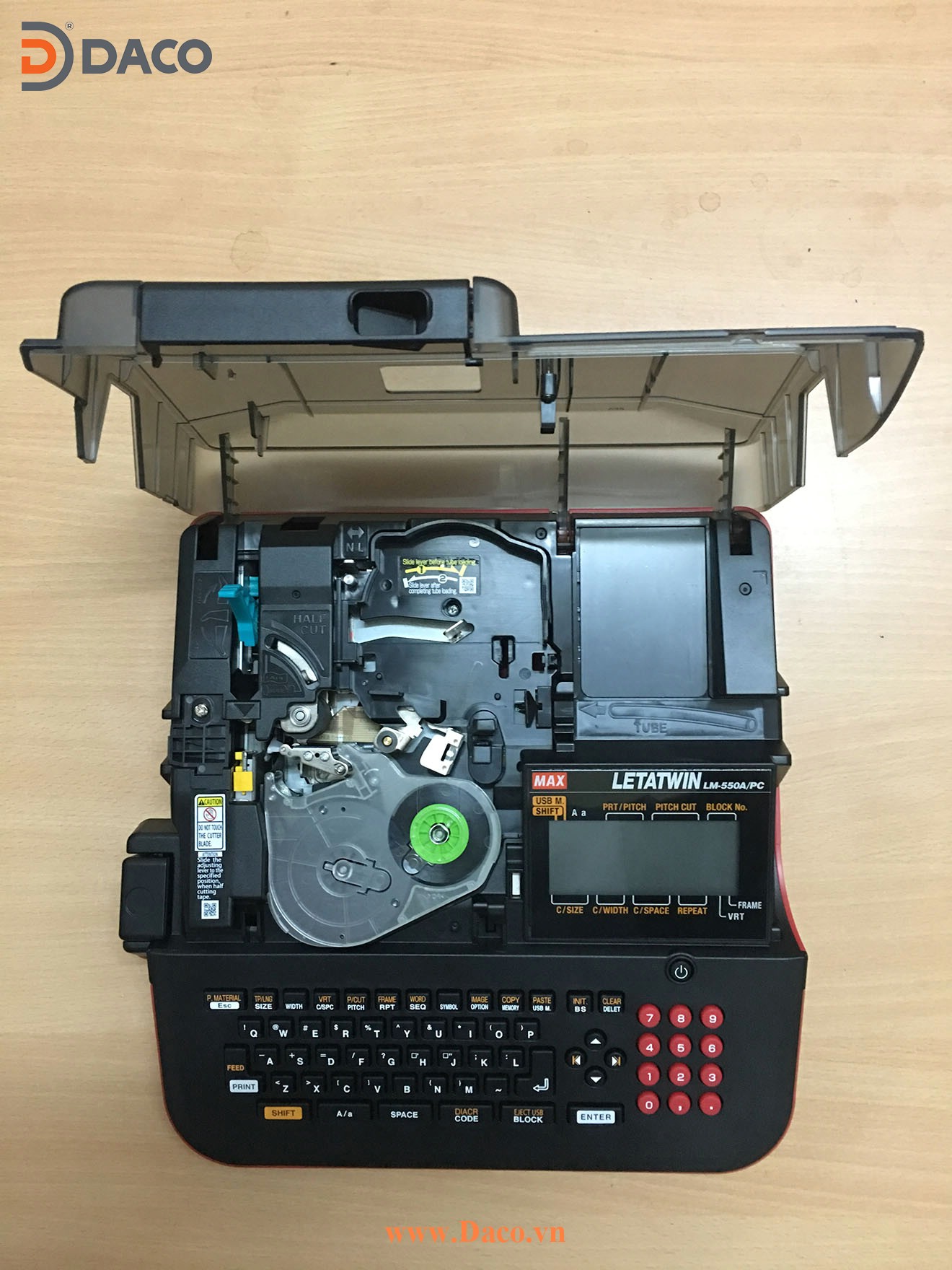 LM550A Tube Priner MAX Connect PC, Qwerty Keyboard
