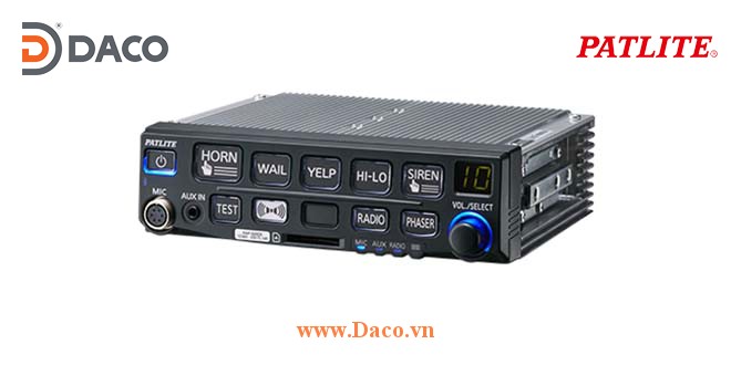 Bộ tạo tín hiệu còi hú xe ưu tiên Patlite SAP-520EB, 50W, 12V cho xe ưu tiên