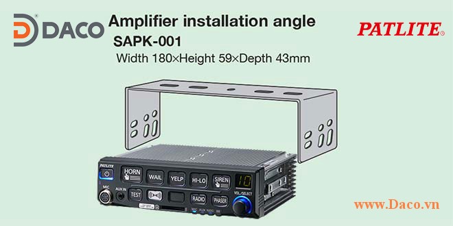 Gá Amply còi hú Patlite SAPK-001, cho SAP-100, SAP-500, SAP-520