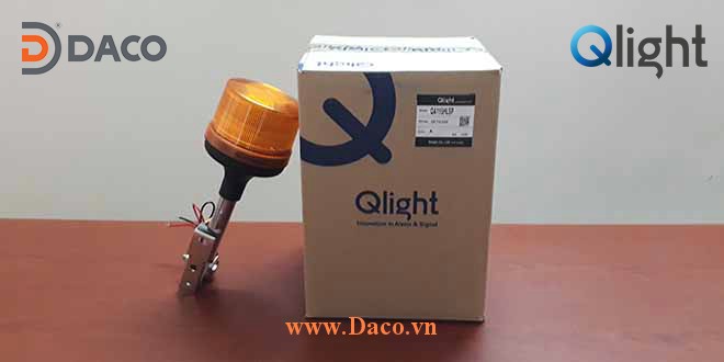 QA115HLSP Hình ảnh thực tế Đèn báo hiệu cảnh báo tín hiệu Xe công trình-Xe nâng-Xe Cẩu-Container Forklift Qlight