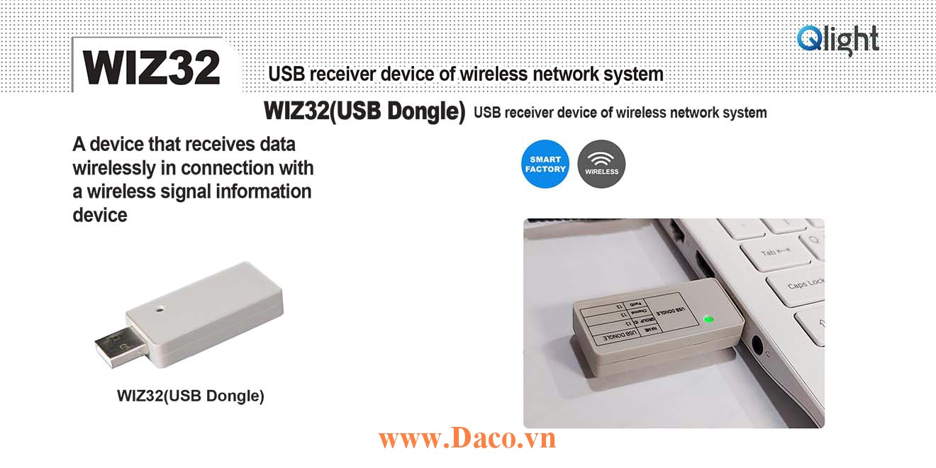 WIZ32 USB thu phát tín hiệu không dây Qlight