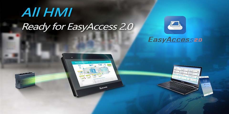 Truy cập từ xa EasyAccess 2.0 áp dụng cho tất cả các HMI của Weintek