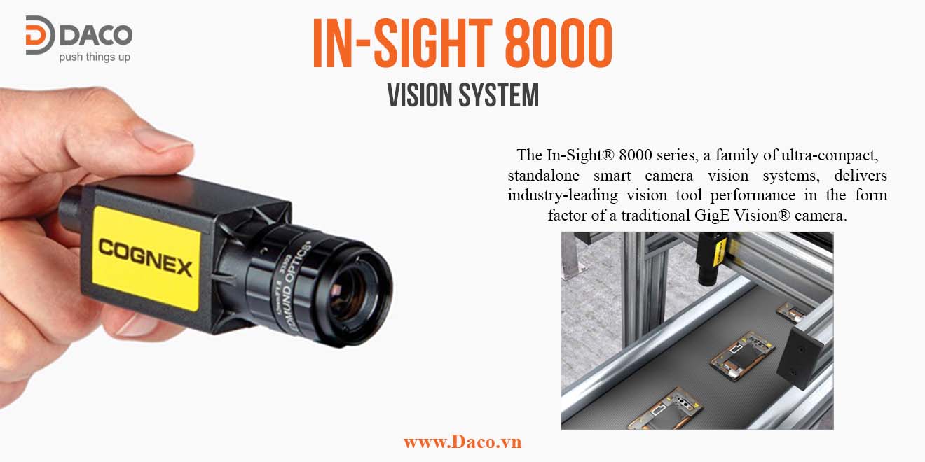 In-Sight 8401 Camera Công Nghiệp Cognex In-Sight 8000 Series, Monochome and Color, Hiệu suất 3.9X, CMOS, global shutter, Độ phân giải 1280 x 1024 Pixel