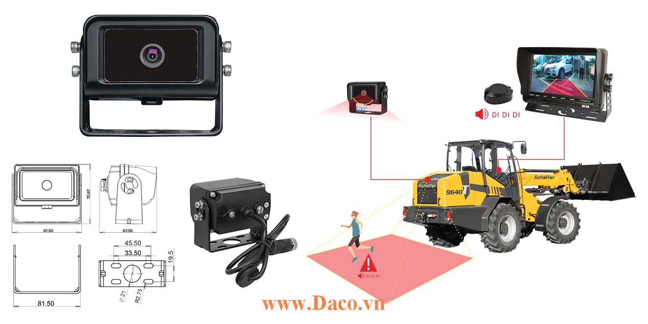 DCCHD-122MAI Camera AI có dây, phát hiện chuyển động 1080P