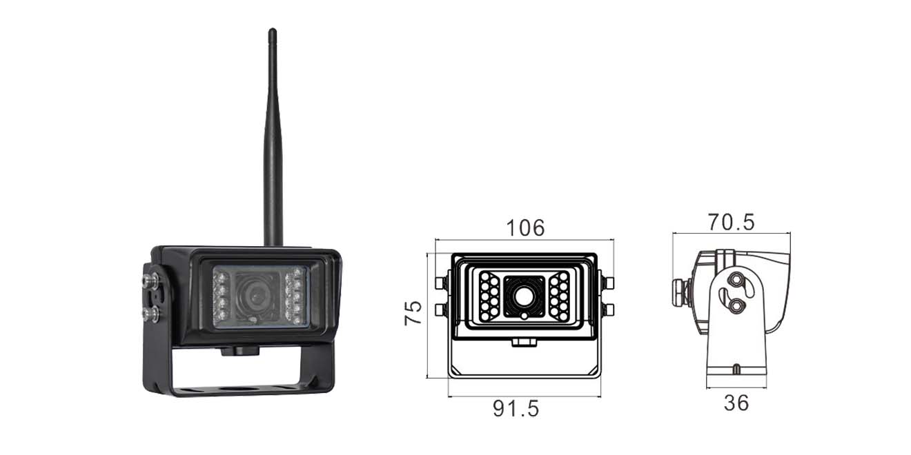 Camera không dây hồng ngoại 18 LED DCCWHD-152M 1080P 130 độ
