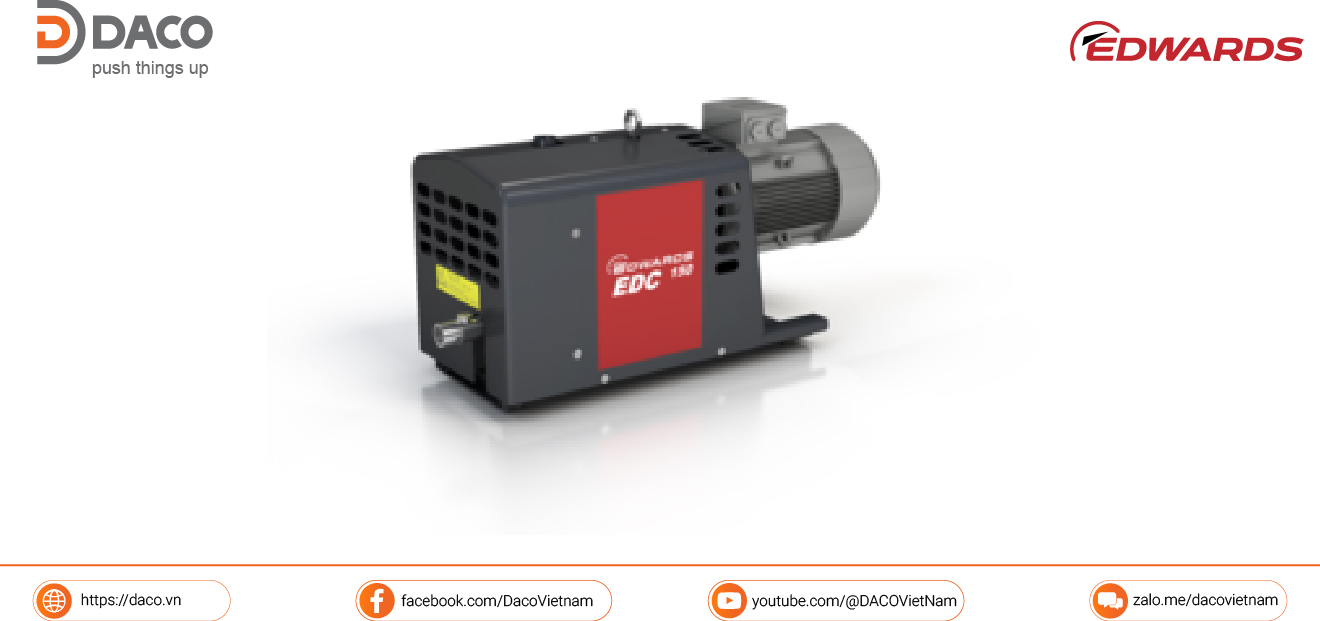 EDC 065 Bơm hút chân không khô trục vít công nghiệp Edwards