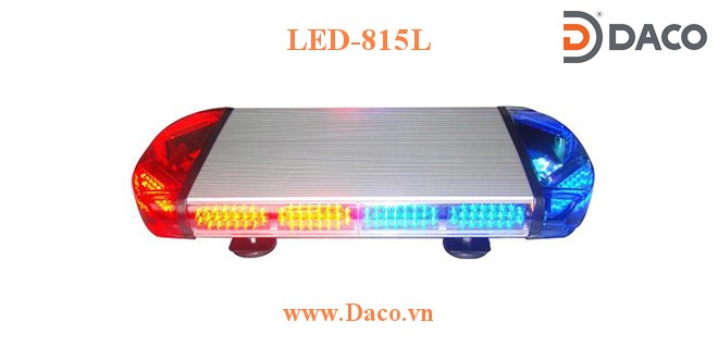 LED-815L Đèn hộp ngắn cảnh báo xe ưu tiên LED Light Bar LED-815L dài 60cm, nam châm hút dính, tẩu nguồn
