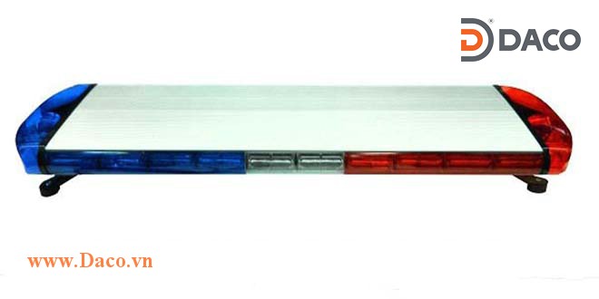 TBD-8300L-RB Đèn hộp dài xe ưu tiên LED, Đỏ-Xanh, Sáng nhấp nháy, 12VDC, dài 120x30.5x11cm