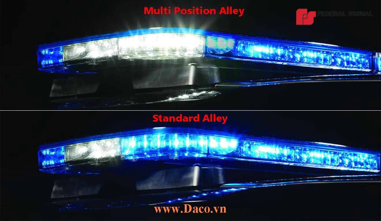 ALGT Police Light bar Allegiant - Đèn hộp dài 113 cm LightBar xe ưu tiên Federal Signal-USA Mỹ