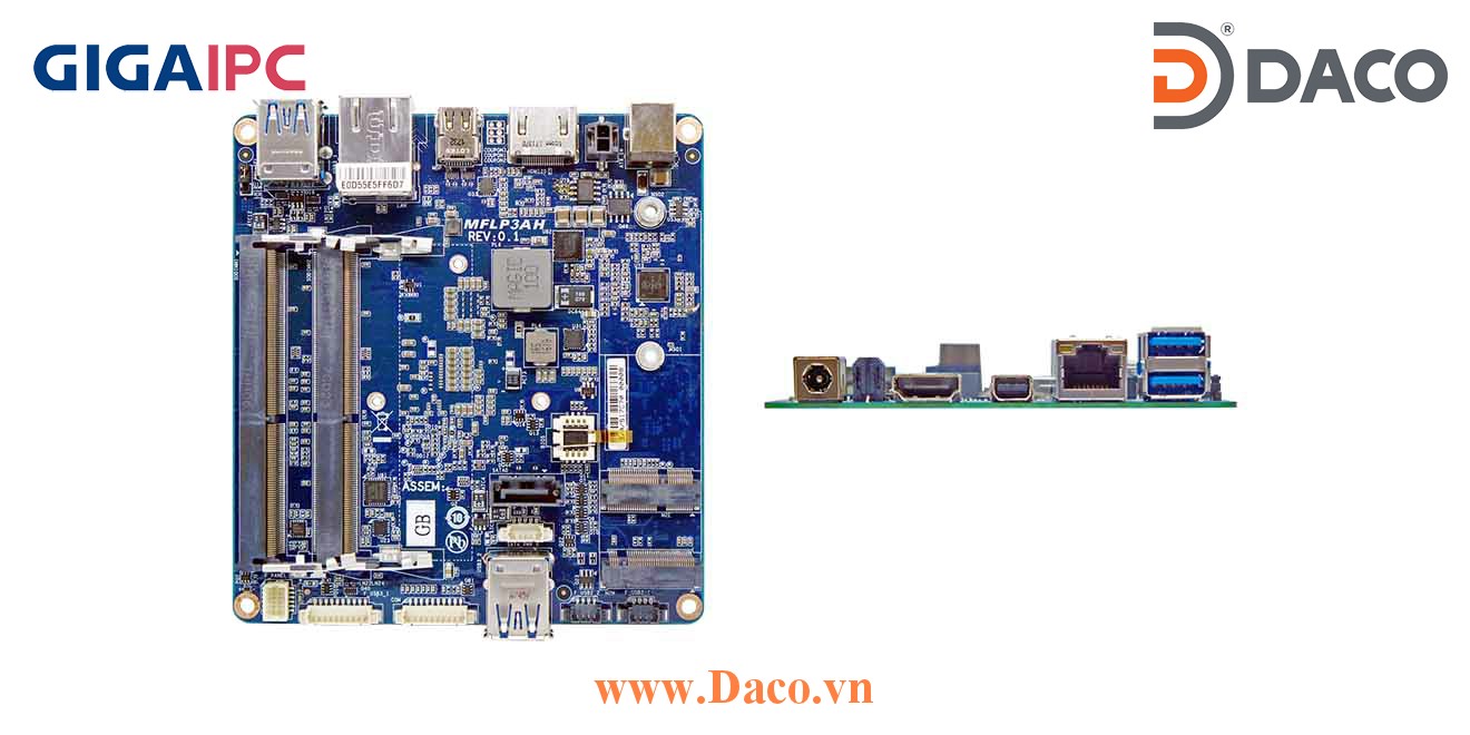QBi-7100B Embedded Compact Board with Intel® i3-7100U Processor, Dual Channel DDR4 memory, 1 x COM, 1 x SATA 6Gb/s, 7 x USB