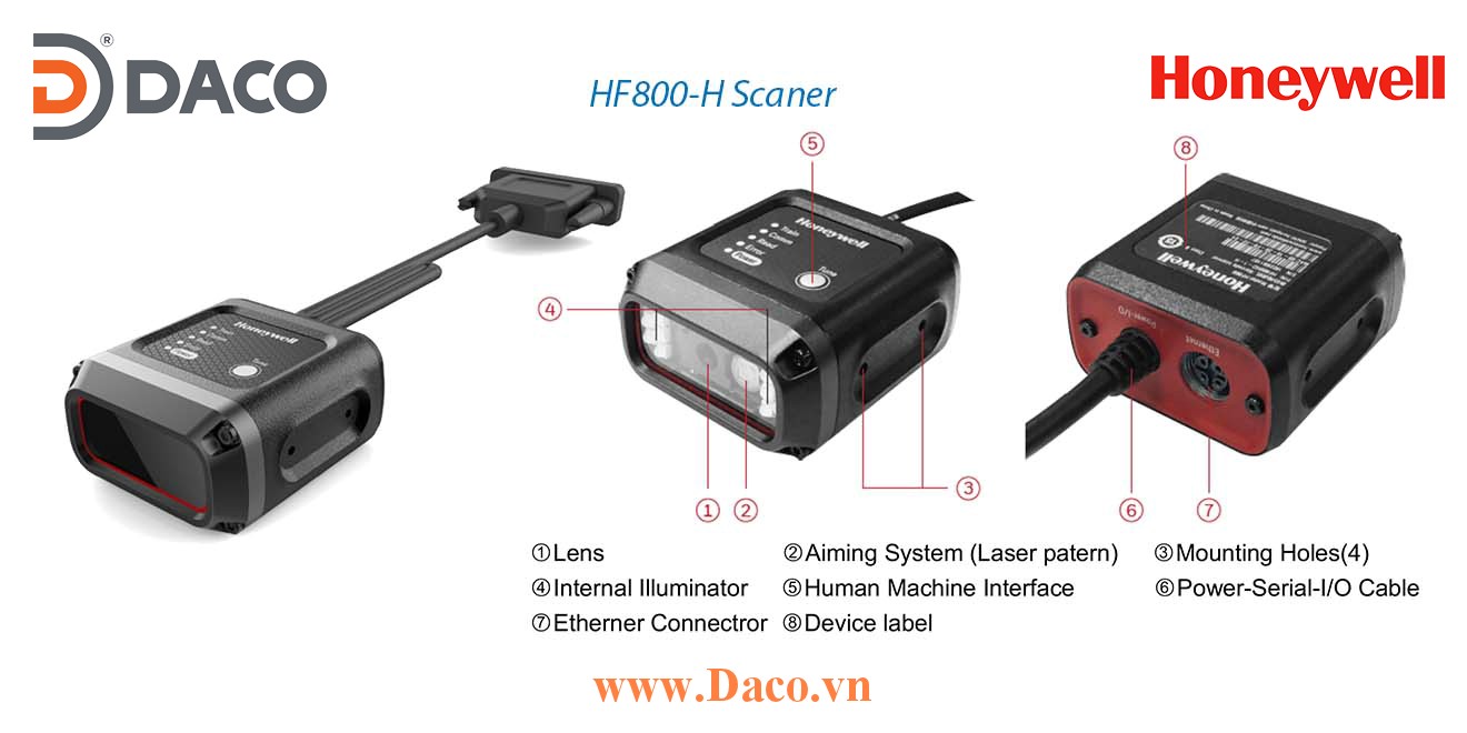 HF800-H Đầu đọc mã vạch Barcode/QrCode DPM Honeywell Công nghiệp HF800