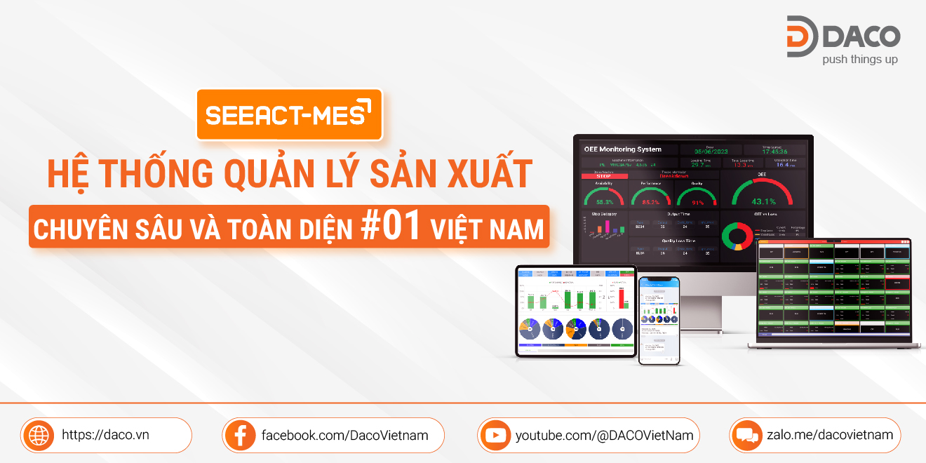 SEEACT-MES Nền tảng quản lý sản xuất chuyên sâu & toàn diện #01 Việt Nam