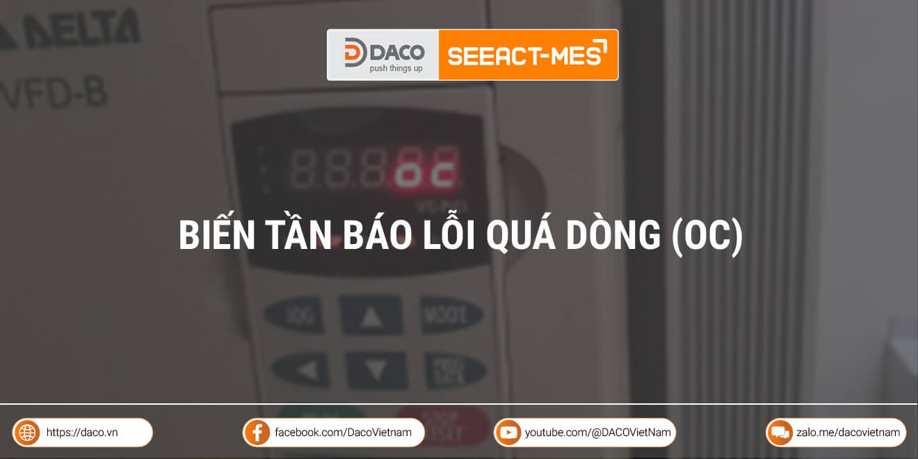 Biến tần báo lỗi quá dòng OC xử lý hiệu quả như thế nào?