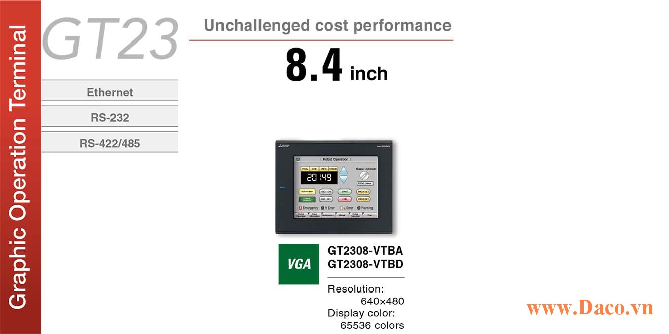 Màn hình cảm ứng Mitsubishi GT2308 HMI 8.4 Inch
