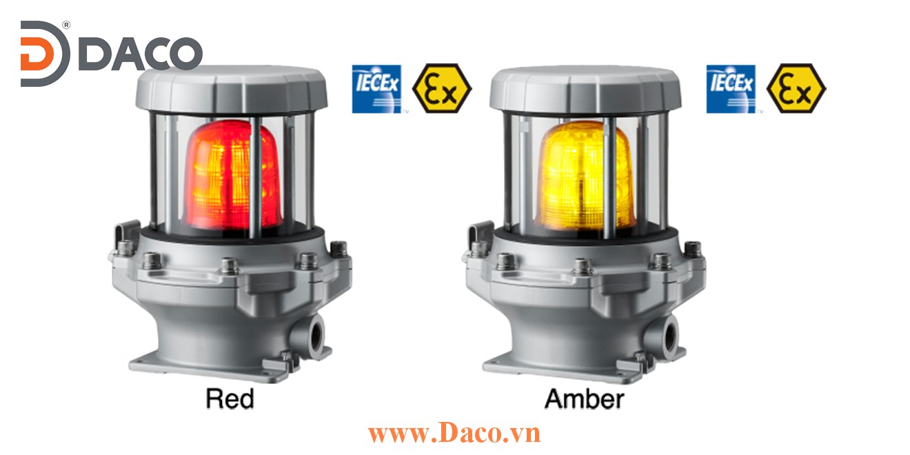 REF-E Đèn báo phòng nổ Patlite Bóng LED IP65, IECEx, ATEX