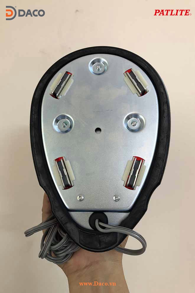 HKFM-101-R Hình ảnh thực tế Đèn quay chuyên dụng xe ưu tiên Nam châm hút dính, tẩu nguồn Patlite