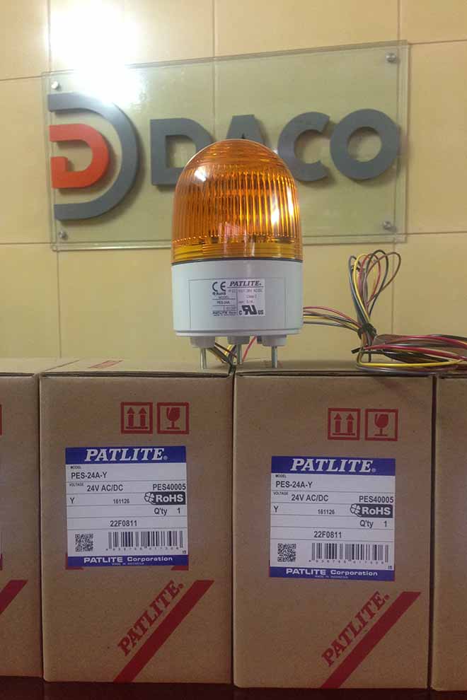 PES-24A-Y Hình ảnh thực tế Đèn cảnh báo tín hiệu báo hiệu Patlite