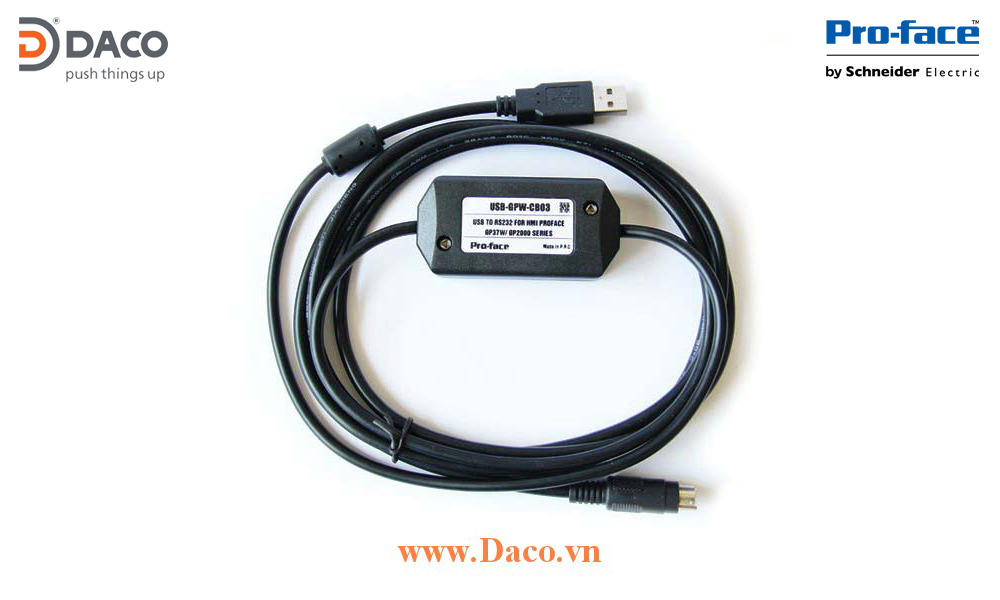 USB-GPW-CB03 Cáp lập trình màn hình Proface GP37W GP2000