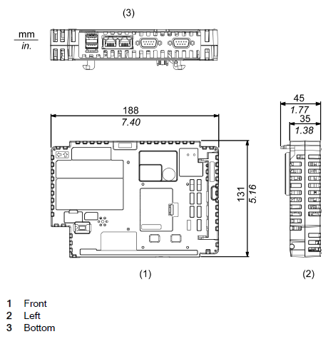PFXSP5B00 (SP5B00) (SP-5B00) Box Module tiêu chuẩn cho dòng màn hình cảm ứng HMI Proface Series SP5000