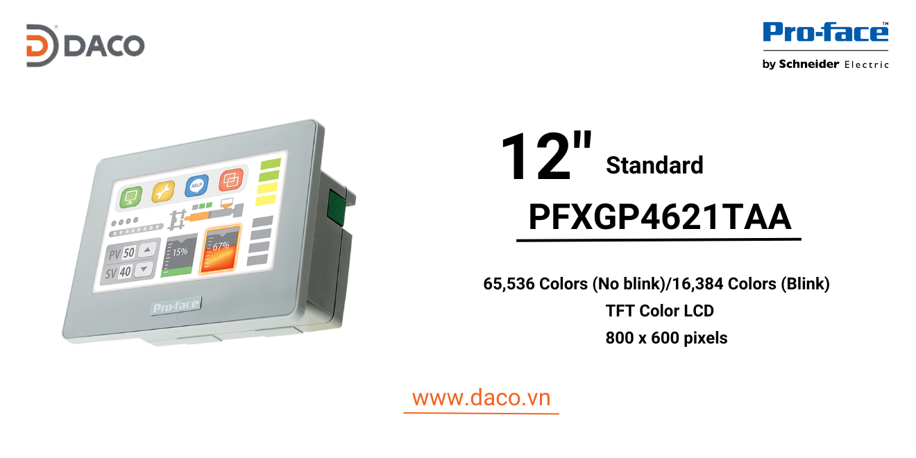 PFXGP4621TAA Màn hình cảm ứng HMI Proface GP4600 12.1 inch RS232, RS485, LAN
