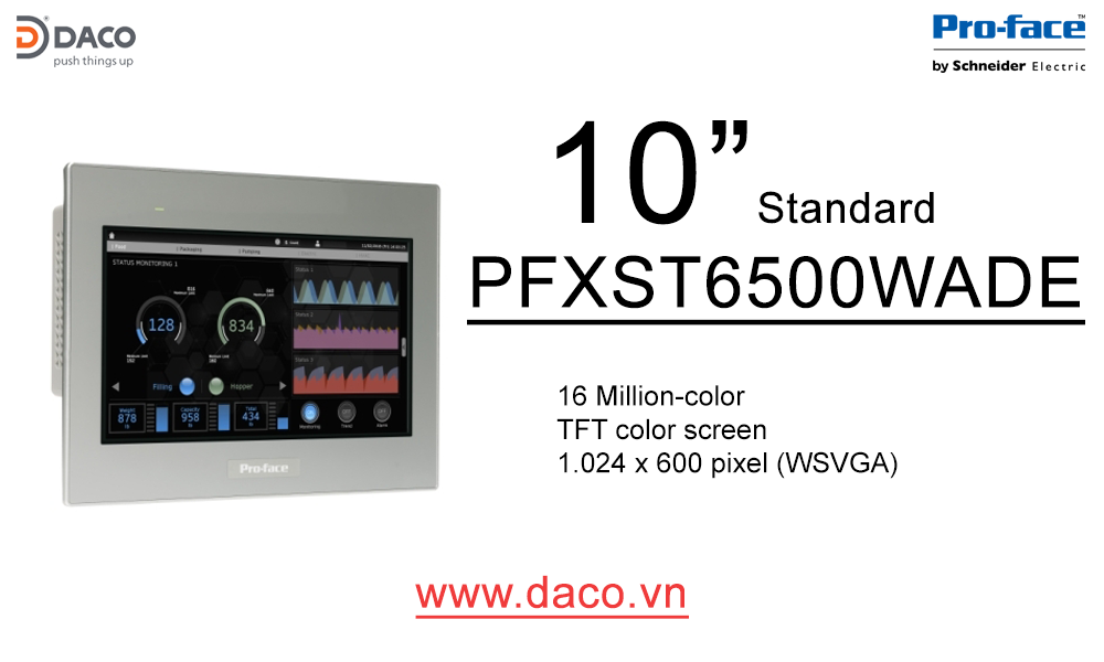 PFXST6500WADE (ST 6500WAD) (ST-6500WA) Màn hình cảm ứng HMI Proface 10 Inch Màn hình màu Series ST6000