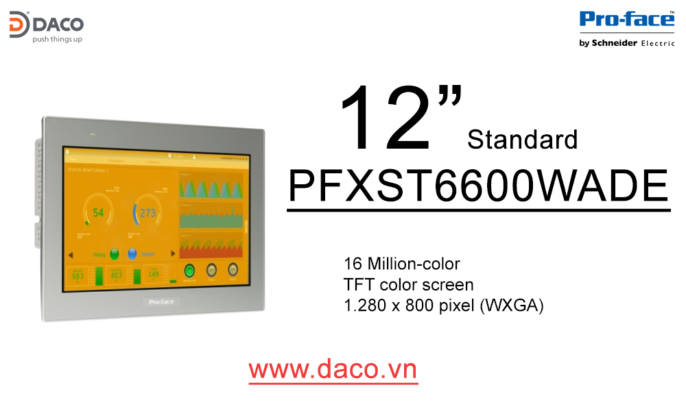 PFXST6600WADE (ST 6600WAD) (ST-6600WA) Màn hình cảm ứng HMI Proface 12 Inch Màn hình màu Series ST6000