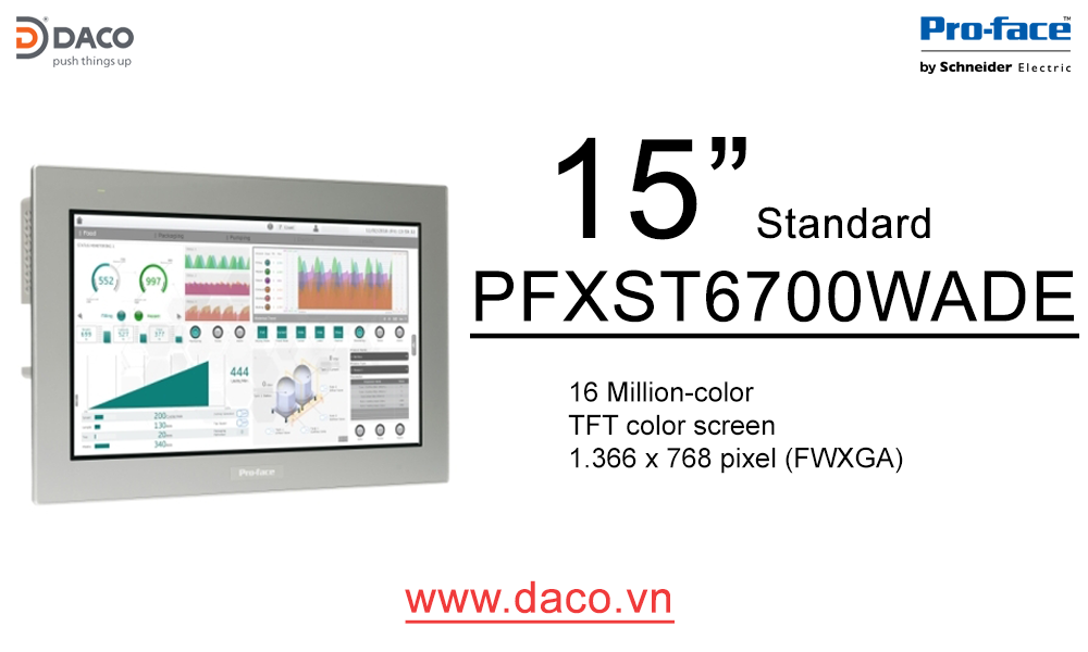 PFXST6700WADE (ST 6700WAD) (ST-6700WA) Màn hình cảm ứng HMI Proface 15 Inch Màn hình màu Series ST6000