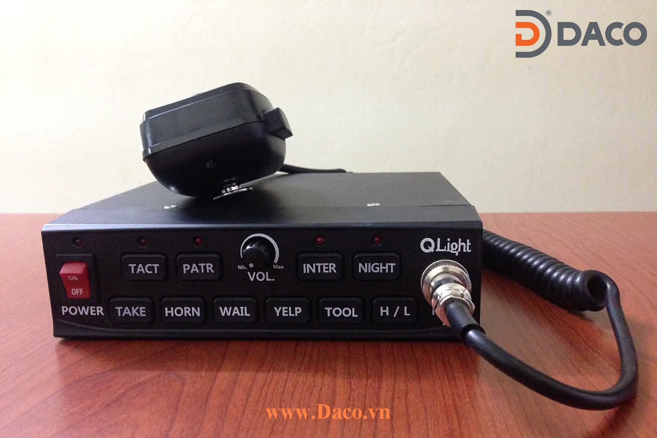 SAMP-100-12 Bộ tạo tín hiệu còi hú xe ưu tiên Qlight 12VDC, 135dB, 100W