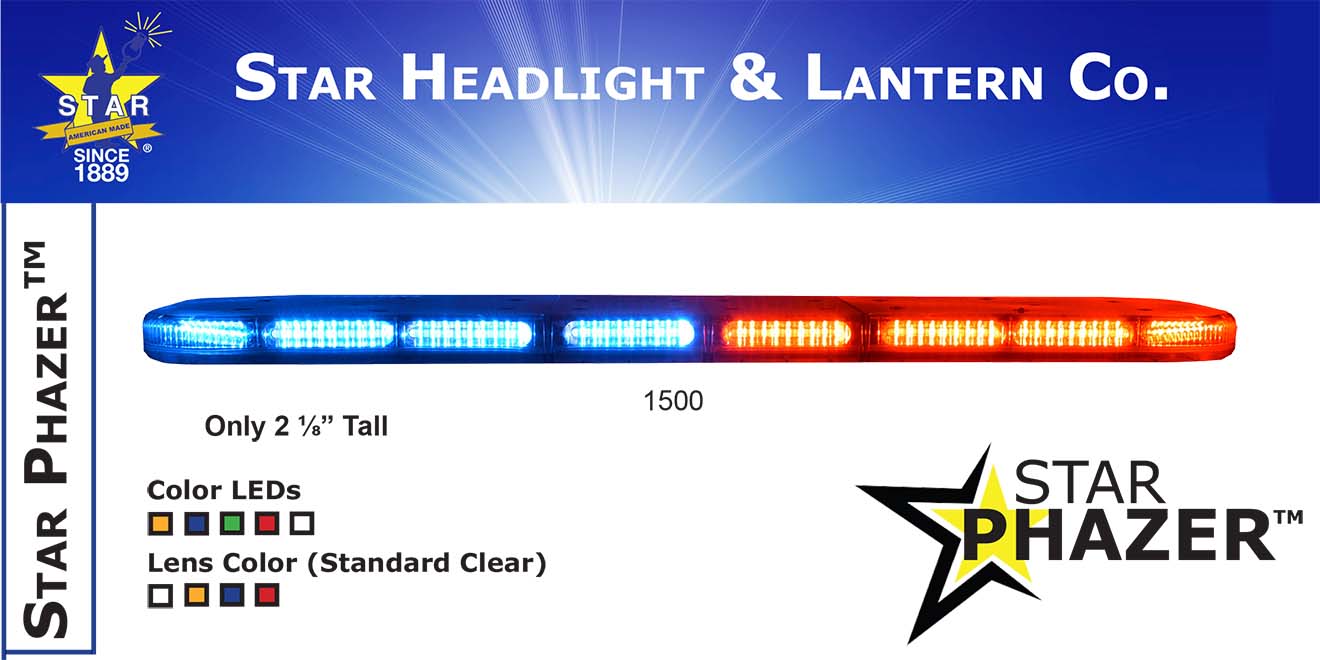 1000 Phazer Đèn Hộp Dài LightBar Star Headlight