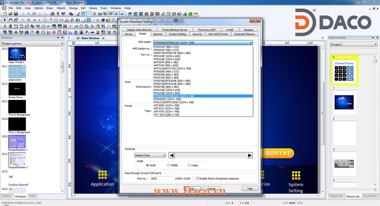 EBProV5 Phần mềm lập trình HMI Weintek